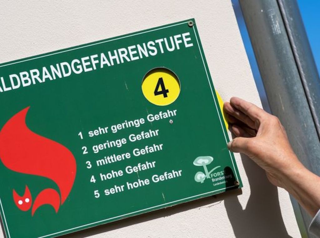 Hohe Waldbrandgefahr in ganz Brandenburg