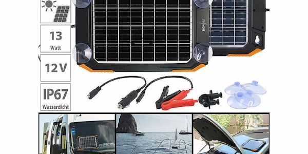 Die 12-Volt-Batterie Ihres Fahrzeuges einfach per Sonnenenergie aufladen