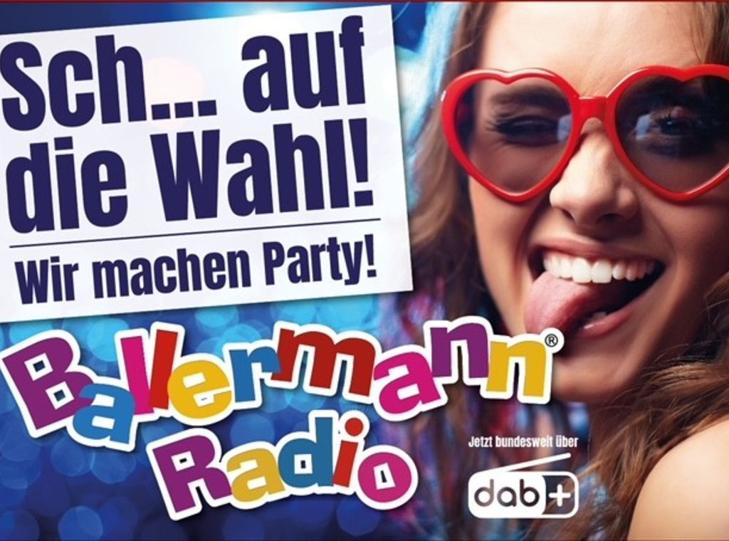 Unerhört! Ballermann Radio auf Wahlplakaten in Sachsen und Thüringen