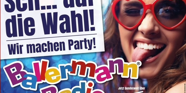 Unerhört! Ballermann Radio auf Wahlplakaten in Sachsen und Thüringen