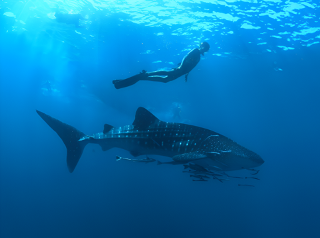 Flossen hoch im Nova Maldives für den Naturschutz