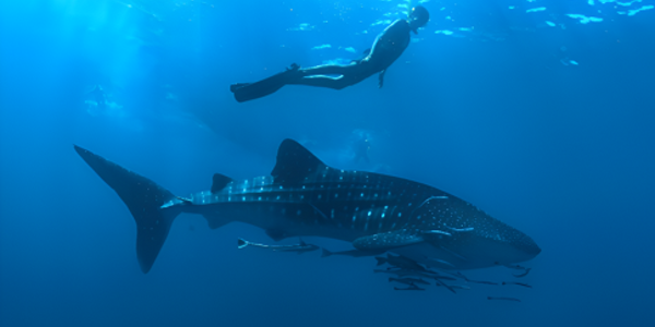 Flossen hoch im Nova Maldives für den Naturschutz