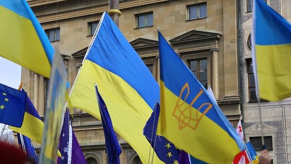 Pro-Ukraine-Demo am Rande der Münchner Sicherheitskonferenz