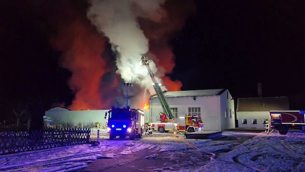 Feuer im Landkreis Havelland hat Millionenschaden angerichtet