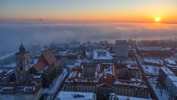 Klirrende Kälte in Brandenburg - Minus 16 Grad in Coschen