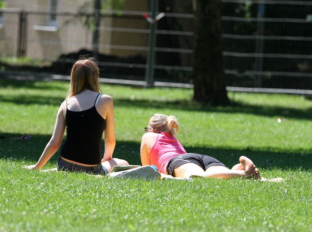 April in Bremen trocken und sonnig